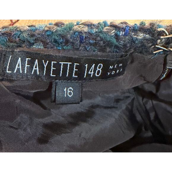 Lafayette 148 Women's Virgin Wool Set 3 Button Blazer Jacket Skirt Size 14/16 - Picture 4 of 13